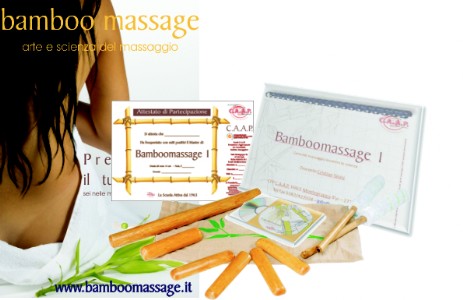 kit corsi di massaggio con il bamboo a pavia 